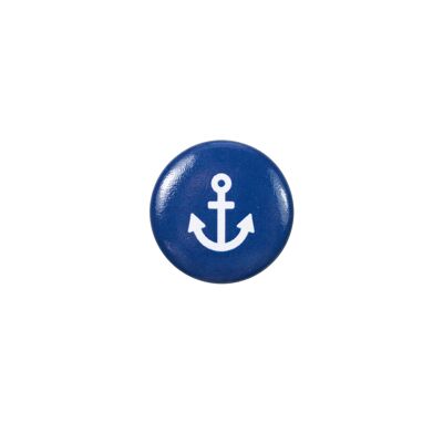 Ancora magnetica (ancora bianca su sfondo blu)
