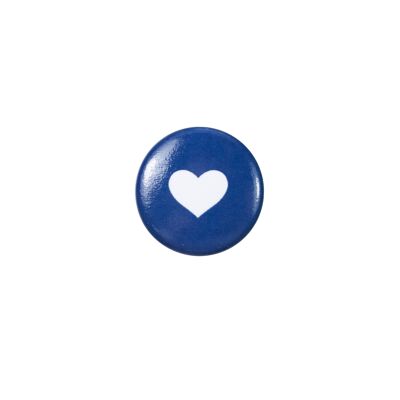 Magnet Herz (weißes Herz auf blauen Hintergrund)