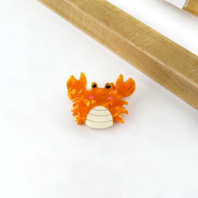 Mini pinza de cangrejo de acetato: una linda pinza para el cabello inspirada en el océano
