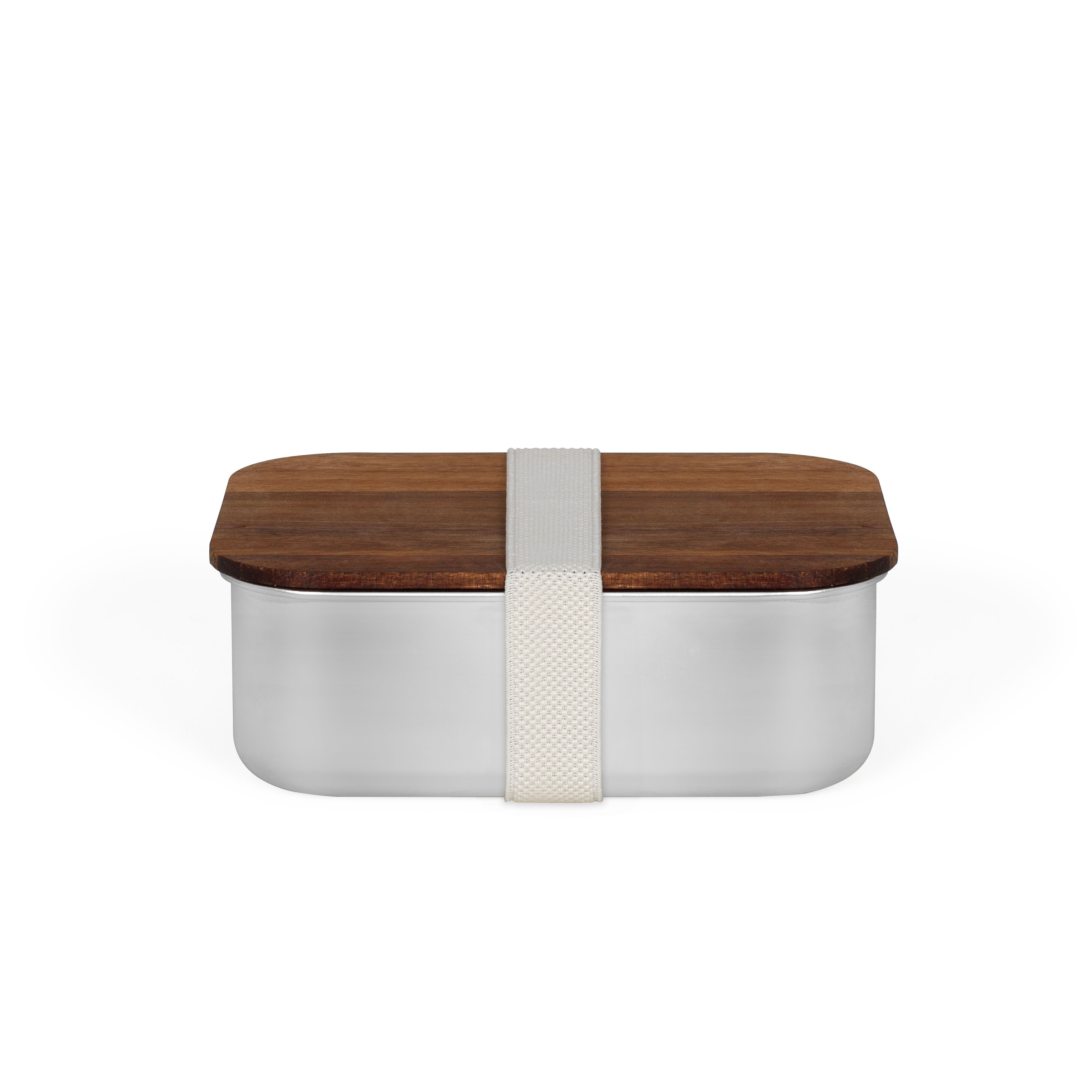 MEN423 Airtight Acacia Lunch Box