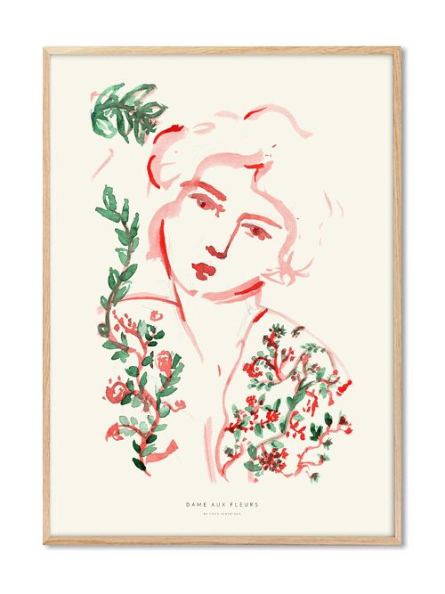 Coco - Dame aux Fleurs - 50x70 cm