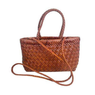 Bolso Premium Trenzado Piel con Gran Calidad y Saco
