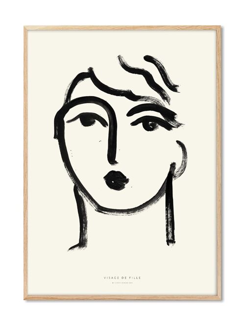 Coco - Visage de Fille - 50x70 cm