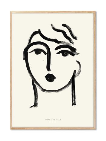 Coco - Visage de Fille - 70x100 cm 1