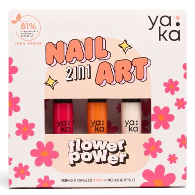 Set especial de esmaltes de uñas Flower Power Nail Art