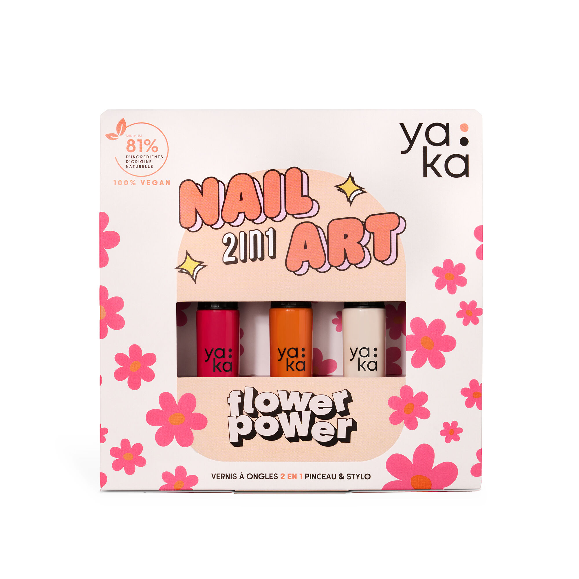 Nail art nail polish set - FLOWER POWER