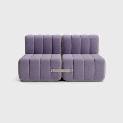 Curt Set 4 - ad esempiob.Divano flessibile a 2 posti - Dama - 0039 (Lilla)