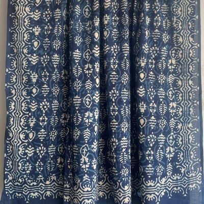 Pareo- Pareo estampado en bloque - Impresión Indigo Dabu