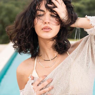 collana di miyuki e perle