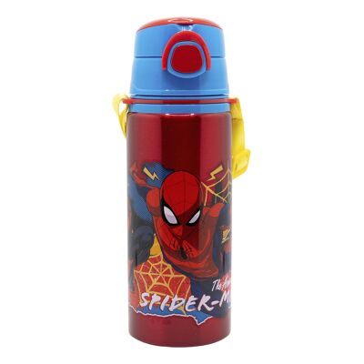 STOR BOTTIGLIA POP-UP IN ALLUMINIO CON LACCETTO 730 ML SPIDERMAN MOBILE TARGET