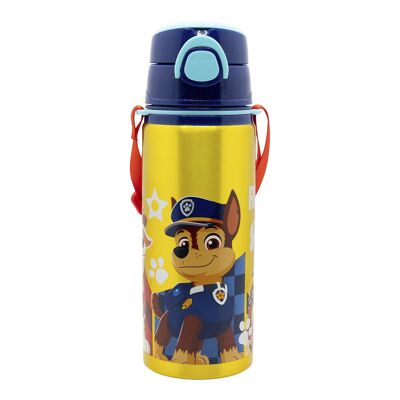 Bottiglia pop-up in alluminio con cinturino, 730 ml, Paw Patrol Boy Rescue Pups