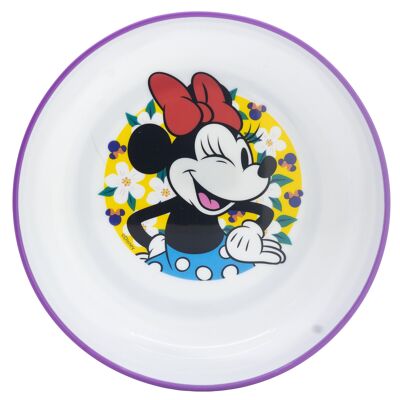 STOR CUENCO ANTIDESLIZANTE PREMIUM BICOLOR MINNIE SUNSHINE