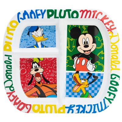 PIATTO RETTANGOLARE DIVISO STOR ST MICKEY HAS FUN
