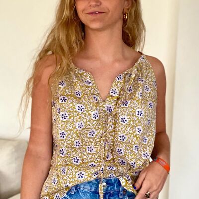 Yellow flower shirt