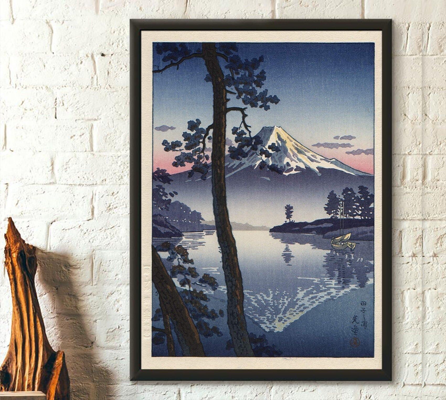 Fuji da Tago Bay – Stampa di Tsuchiya Koitsu – Stampa giapponese del periodo Edo – Poster Koitsu – Arte murale giapponese