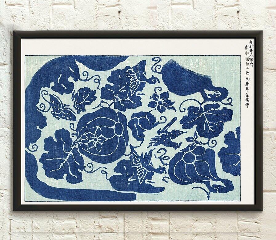 Riproduzione di stampa giapponese – Illustrazione di uccello acquatico di Yatsuo no Tsubaki 1860-1869 – Poster di uccelli – Arte murale