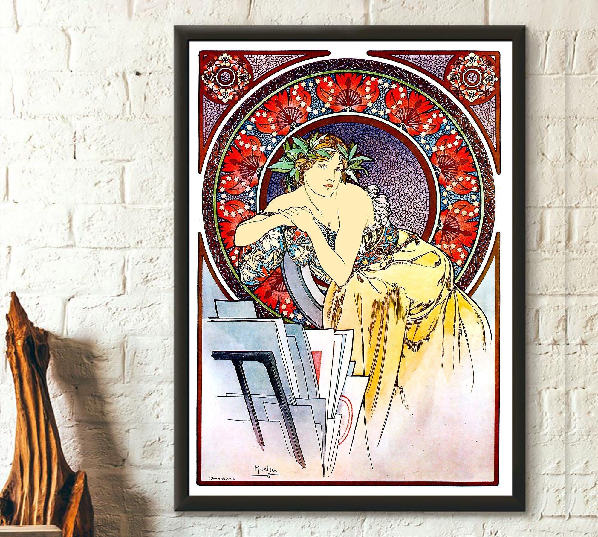 Alphonse Mucha – Poster Art Nouveau – Poster Mucha – Decorazione romantica – Arte murale Mucha – Riproduzione – Soggiorno – Nuovo