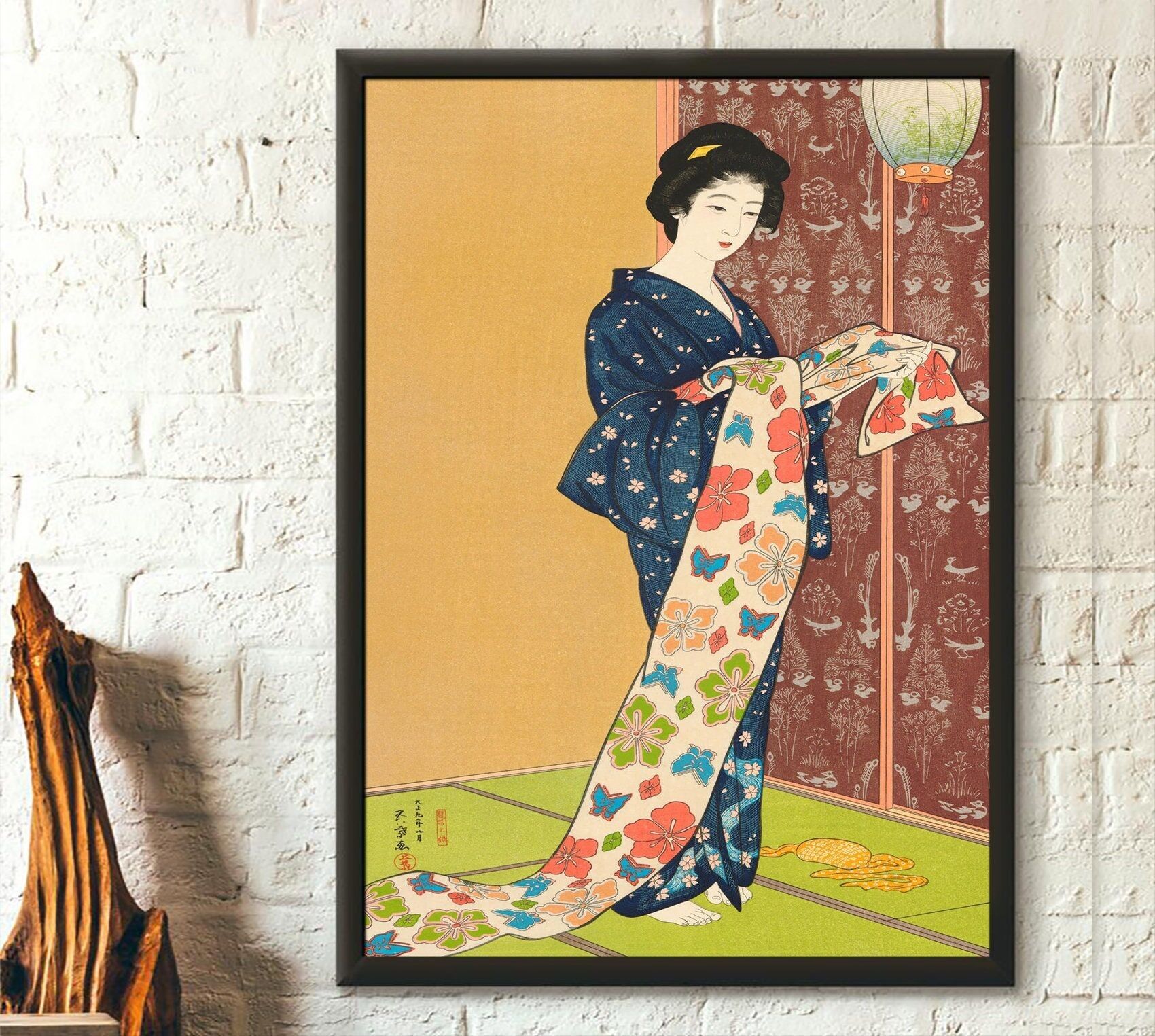 Poster Ukiyo-e "Ragazza in costume estivo" di Hashiguchi Goyo – Stampa artistica – Decorazione giapponese – Idea regalo di compleanno