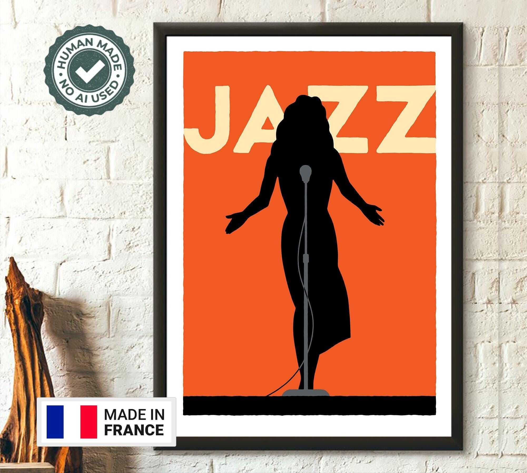 Poster jazz per gli amanti della musica - Decorazione murale di alta qualità