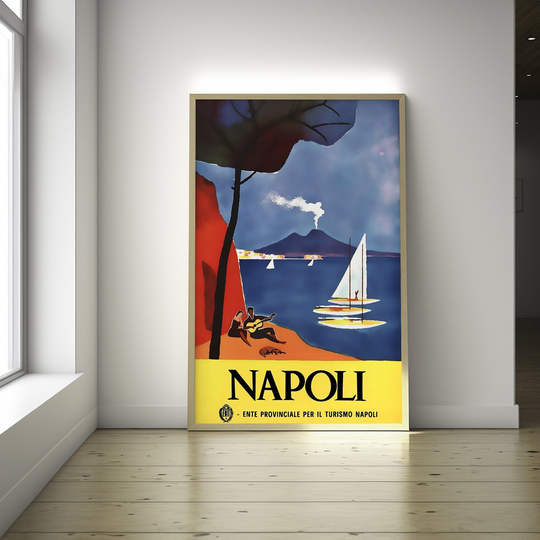 Poster da parete vintage di Napoli – Poster italiano premium – Arredamento per la casa
