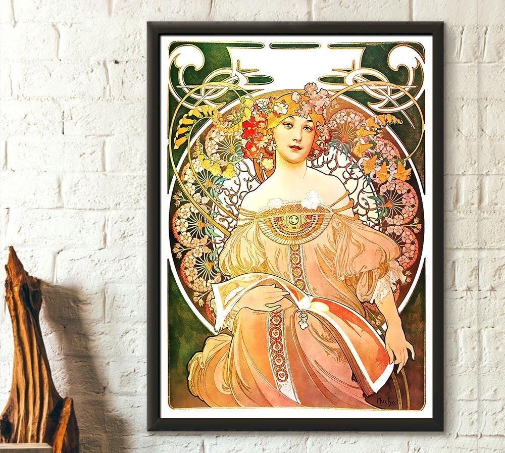 Alphonse Mucha Reverie 1897 – Poster d'arte premium