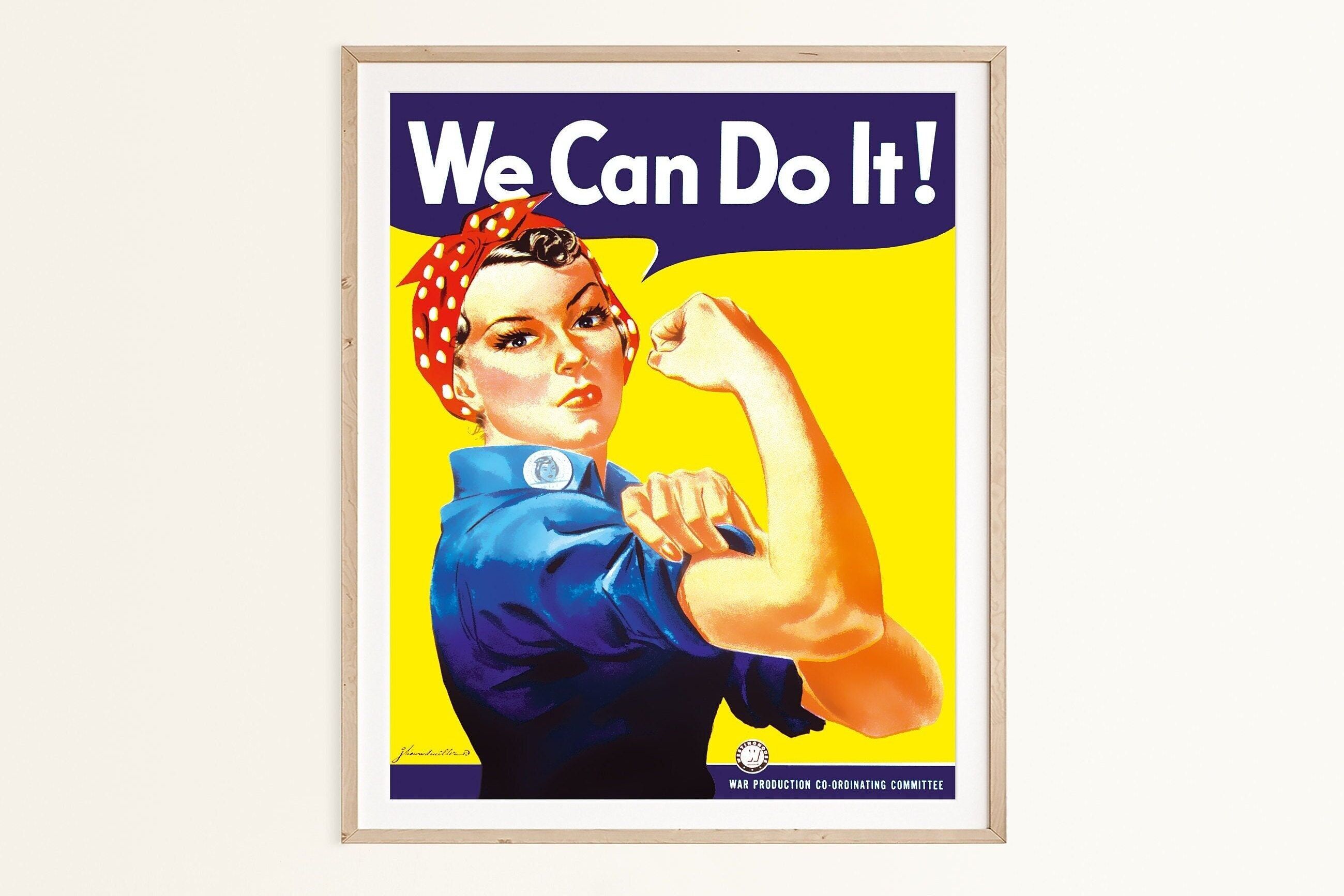 Poster "We Can Do It" di Rosie the Riveter – Arte murale femminista