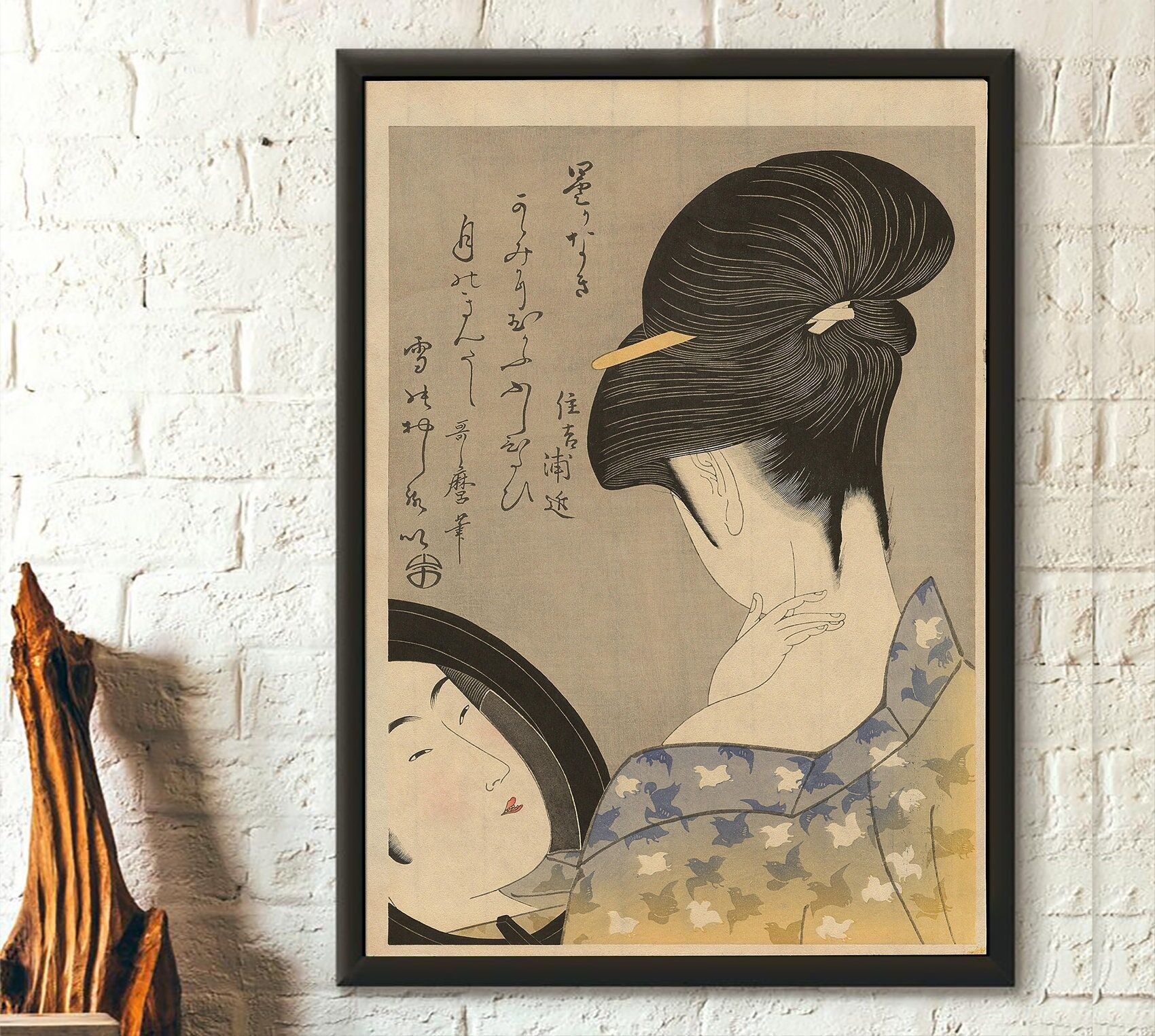 Incipriare il collo 1790 – Kitagawa Utamaro – Stampa giapponese – Poster Ukiyo-e – Arte da parete giapponese