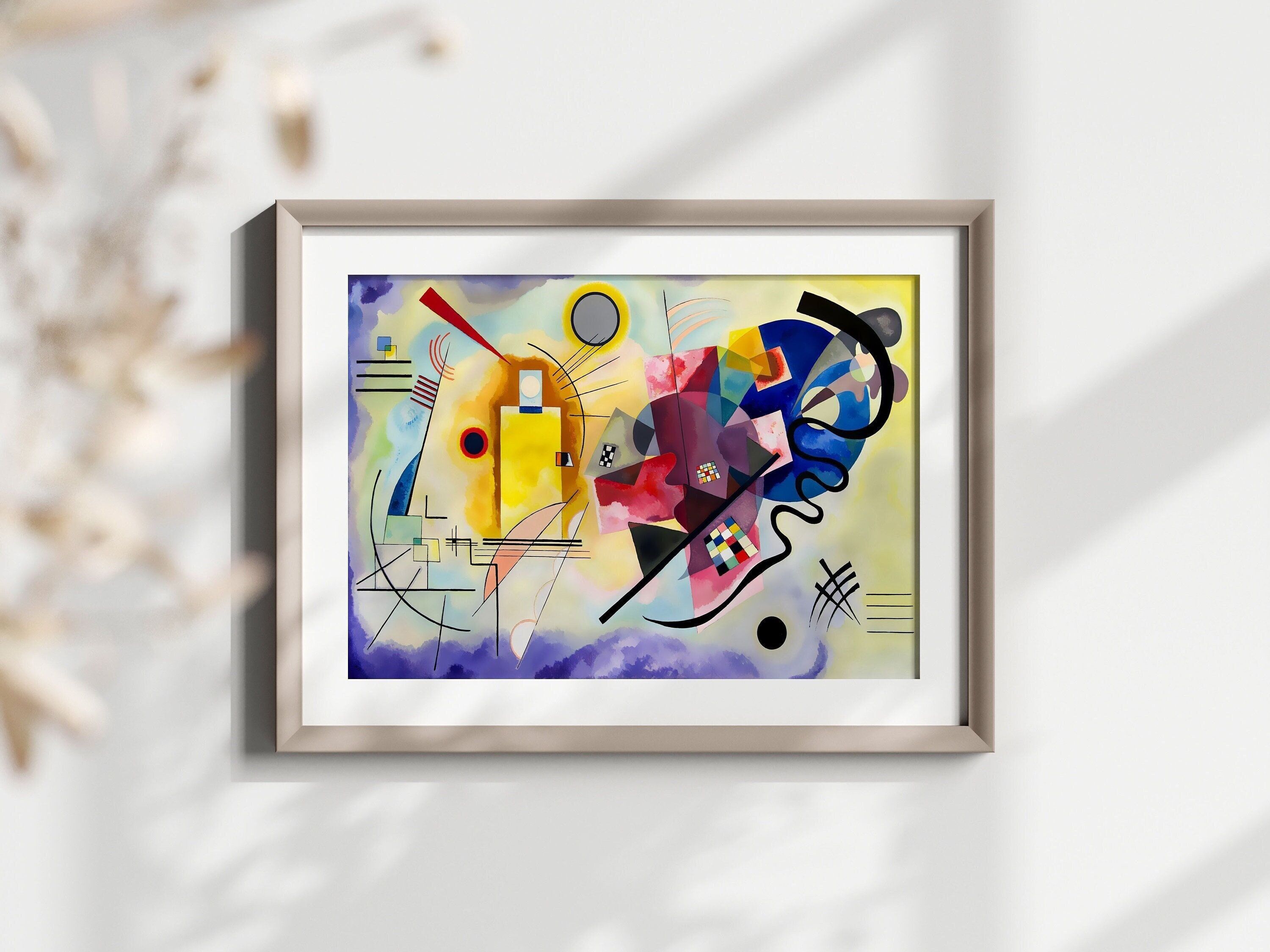 Poster Premium: Riproduzione di Kandinsky Giallo-Rosso-Blu 1925 – Stampa astratta moderna