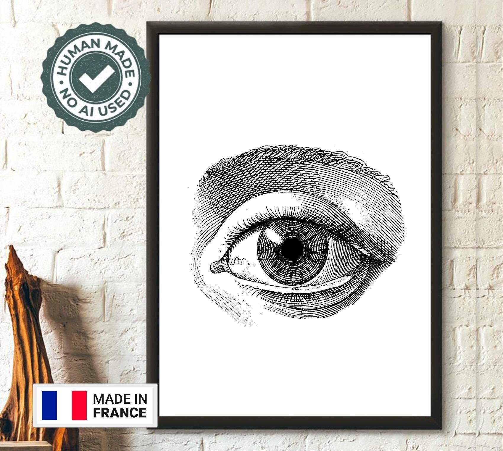 Poster da parete con sguardo accattivante – Decorazione unica per la casa