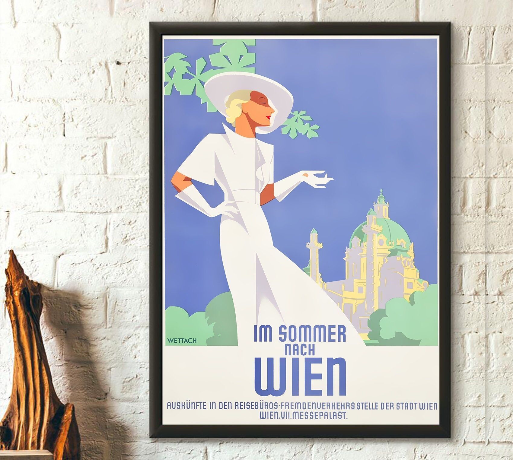 Poster di viaggio Austria 1935 – Poster di Vienna – Decorazione murale di alta qualità
