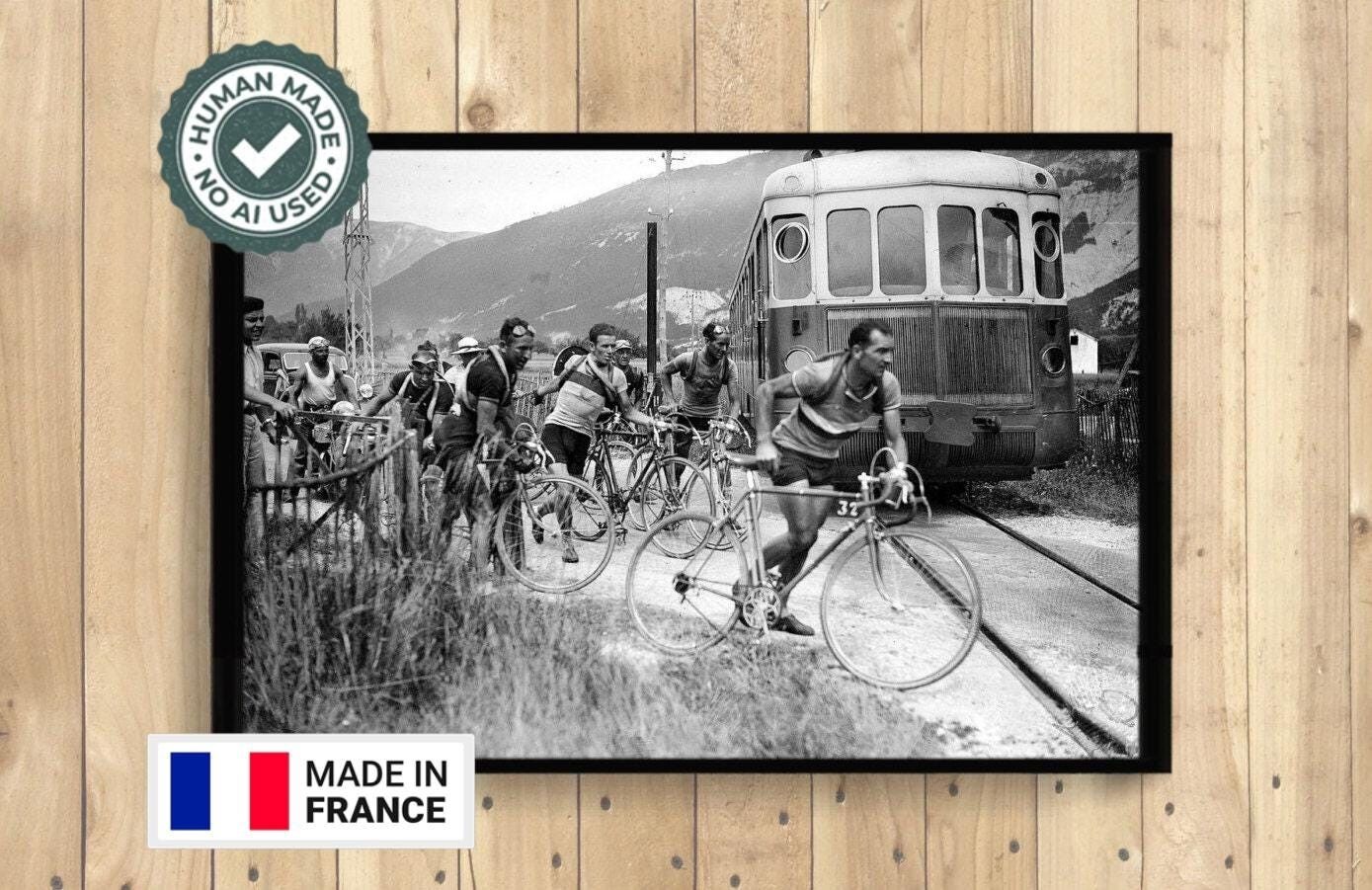 Poster Premium: Foto del Tour de France – Poster di ciclismo – Poster di bici – Decorazione murale per bici – Idea regalo per la casa