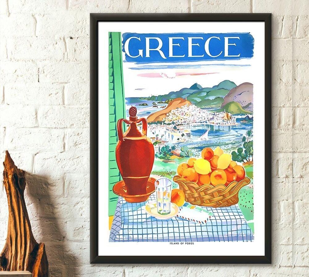 Poster della Grecia – Poster di viaggio vintage
