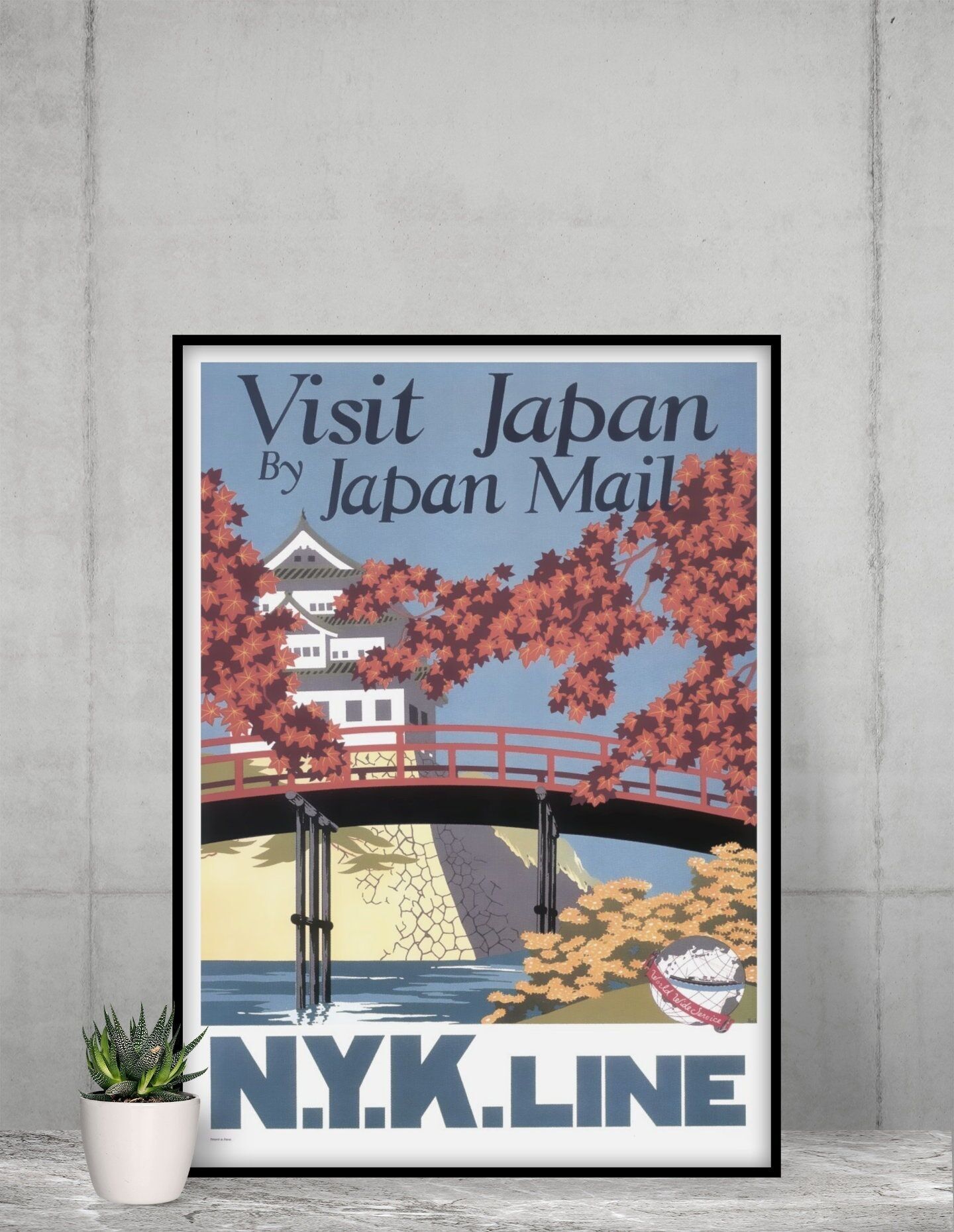 Visita il Giappone - Poster di viaggio - Stampa giapponese - Arte giapponese - Stampe per soggiorno - Riproduzione d'arte