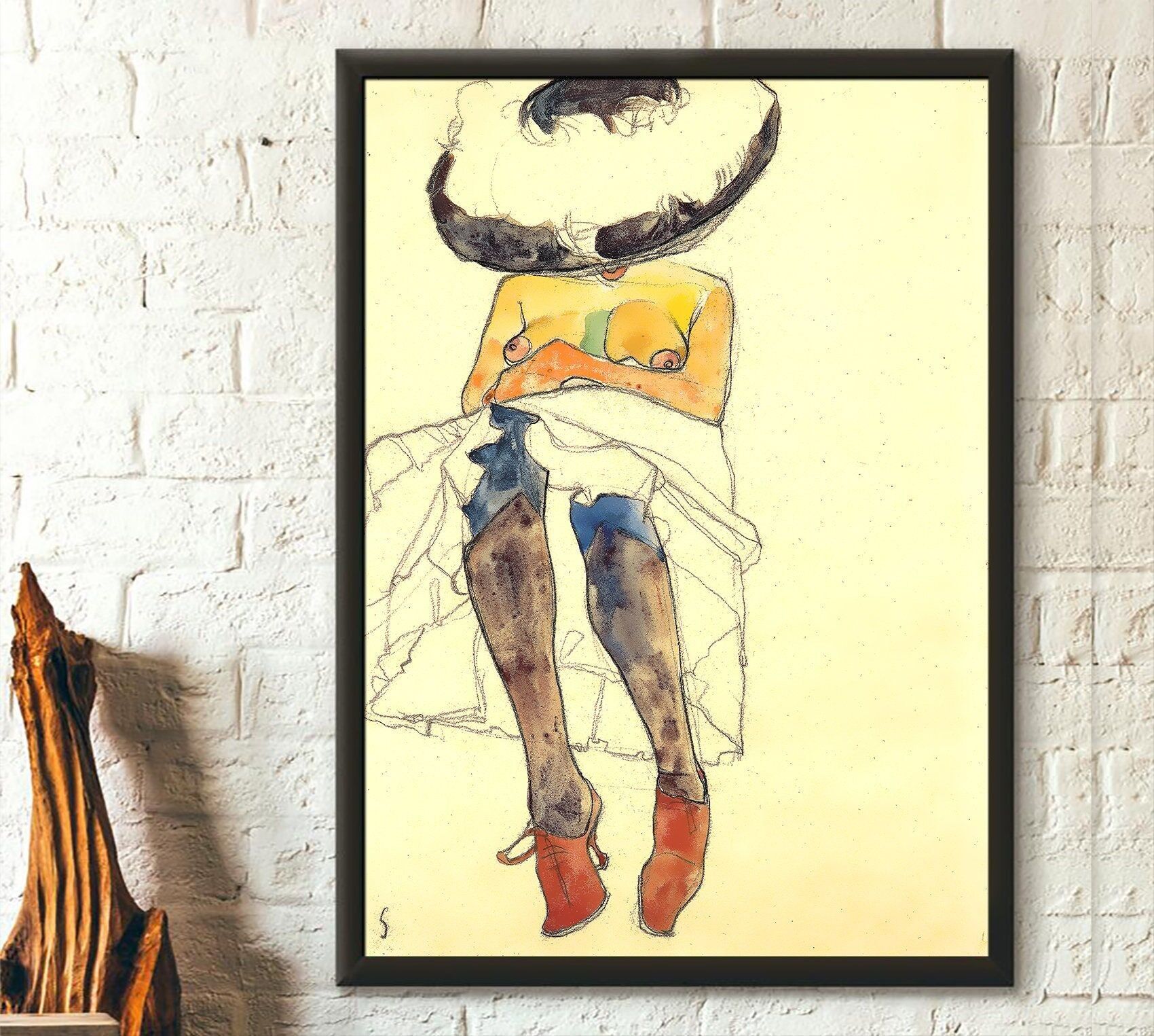 Poster Premium: Egon Schiele 1910 – Stampa Fine Art – Giclée – Poster Schiele – Riproduzione – Arte murale