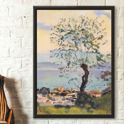 Affiche premium : Saule au bord du lac 1890 Ferdinand Hodler – Poster fine art – Cadeau anniversaire ou crémaillère