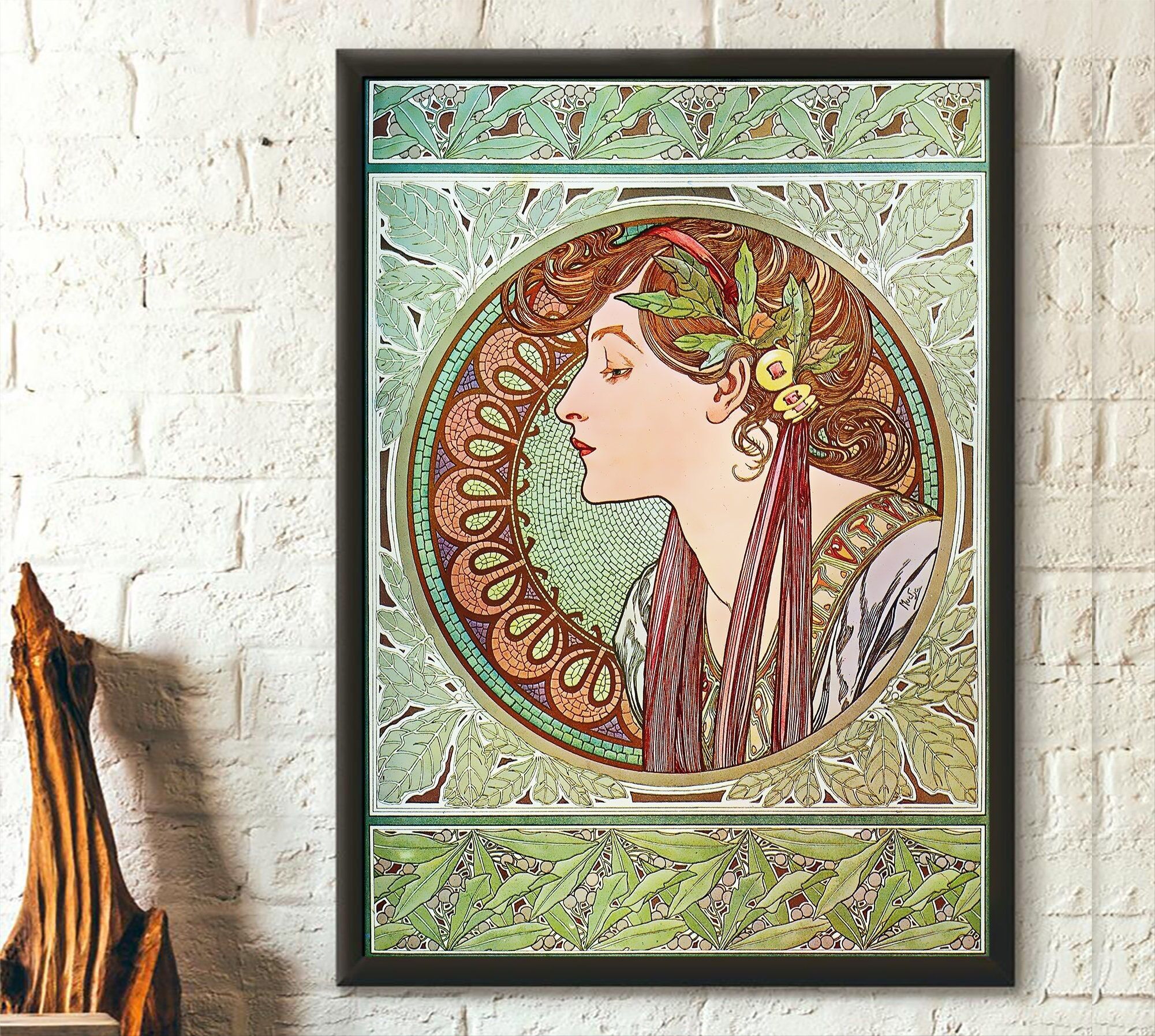 Poster Premium: Alphonse Mucha – Poster Art Nouveau – Stampa Mucha – Arte murale