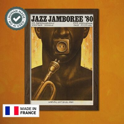 Jazz Jamboree Warsaw 1980 – Jazz Music Festival Poster – Retro Jazz Poster – Home Gift Idea