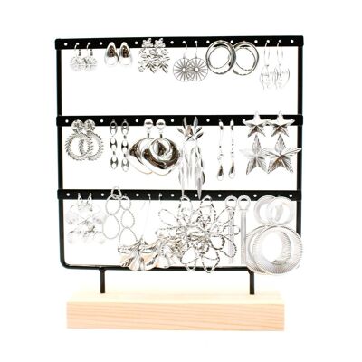 Pack de 18 pendientes de acero - PLATA