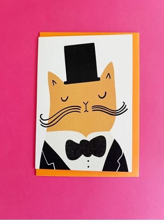 Carte de vœux Monsieur Kitty