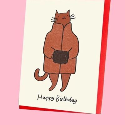 Winter Kitty Greeting Card