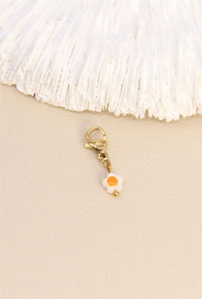 Pendentif Petite Fleur Margueritte Charm's en Acier Inoxydable