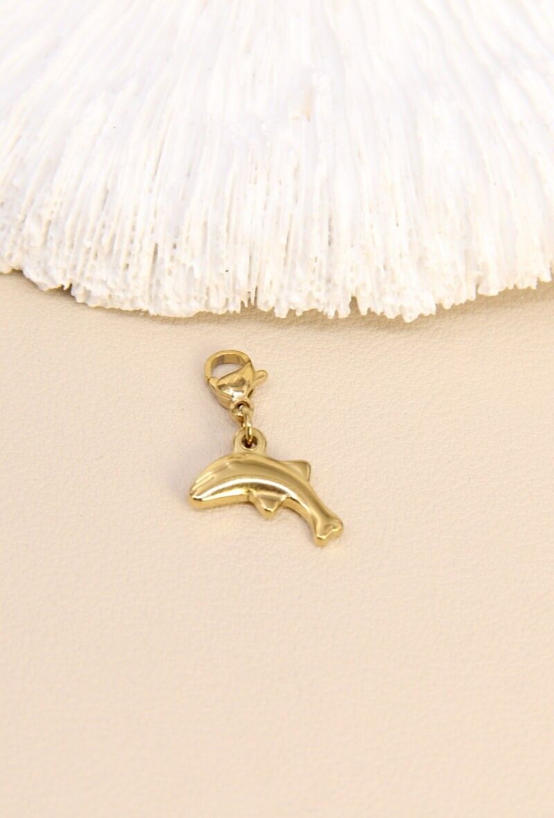 Pendentif Dauphin Doré – Esprit Marin