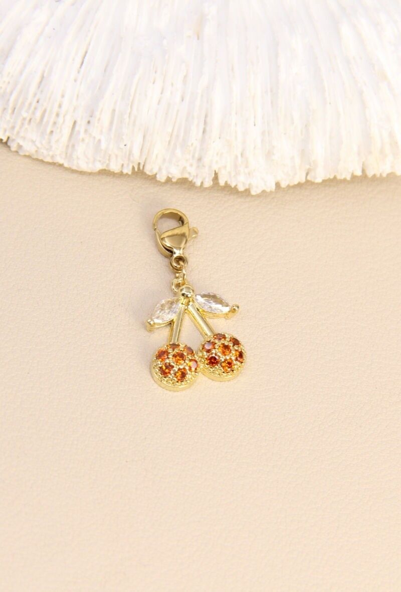 Stainless Steel Cherry Charm – A Fruity and Shiny Touch