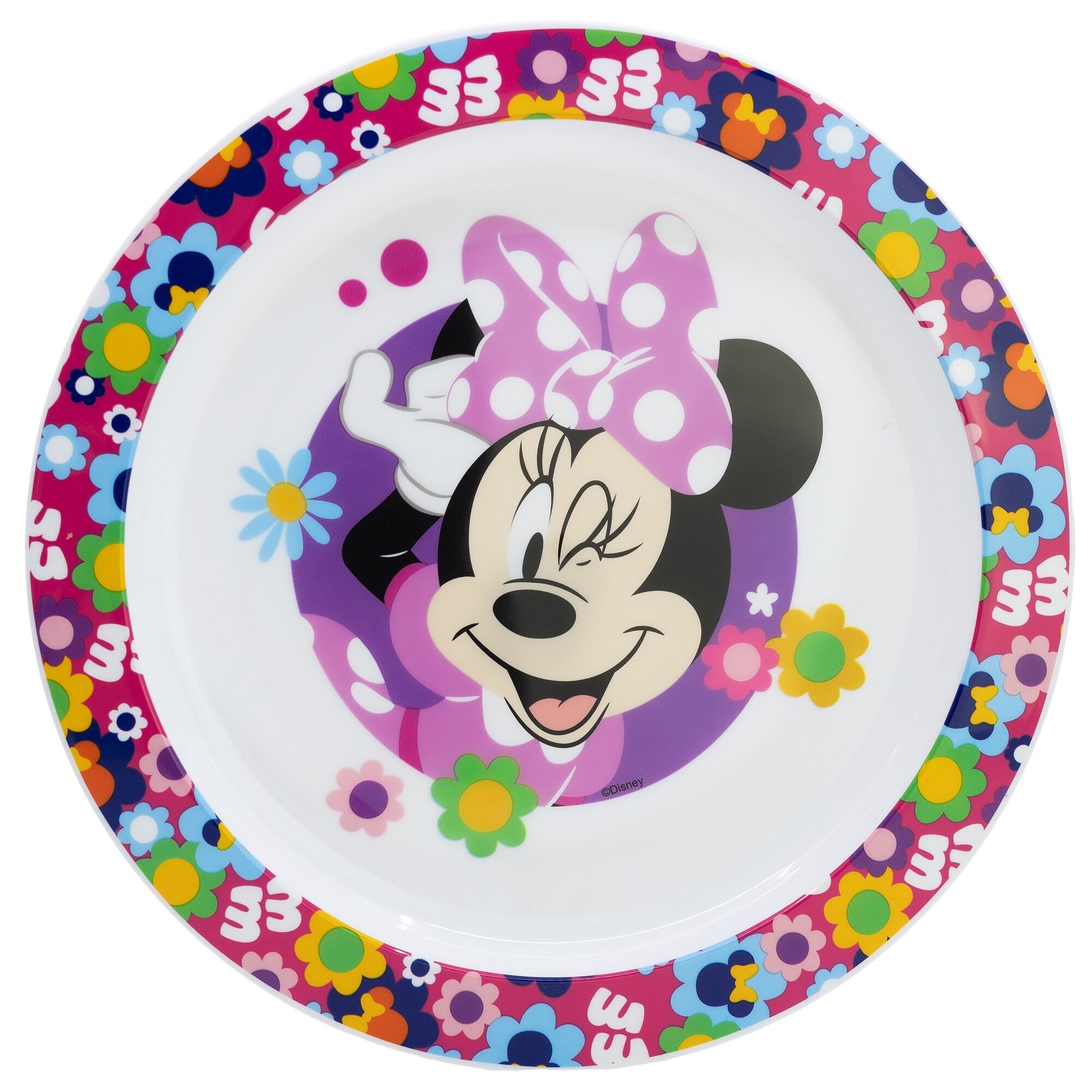 STOR PLATE MICRO MINNIE BOLD FLORALS