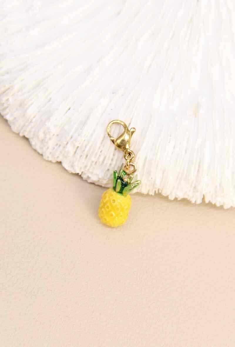 Mini-Ananas-Anhänger aus Edelstahl – Tropische Frische