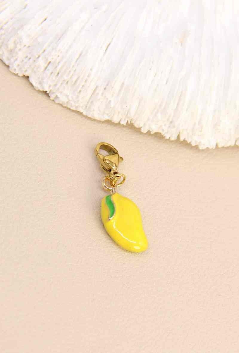 Edelstahl-Mango-Charm – Die sonnige Frucht, die dich auf eine Reise mitnimmt