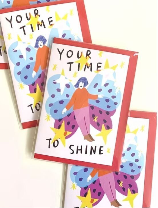 Carte de vœux « Votre heure de briller »