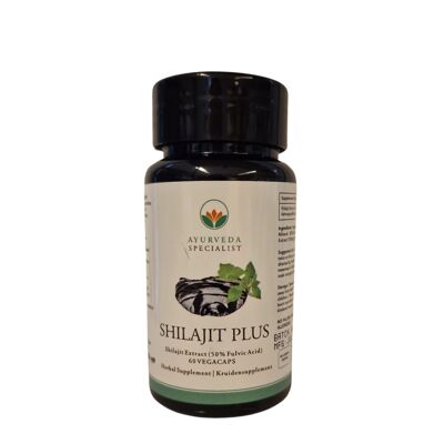 Shilajit Plus (350 mg 50% acido fulvico + 150 mg Ashwagandha)