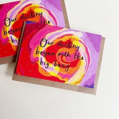 Tarjeta de felicitación de Big Bang