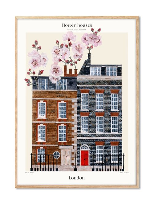 Matos - Flower Houses - London - 70x100 cm